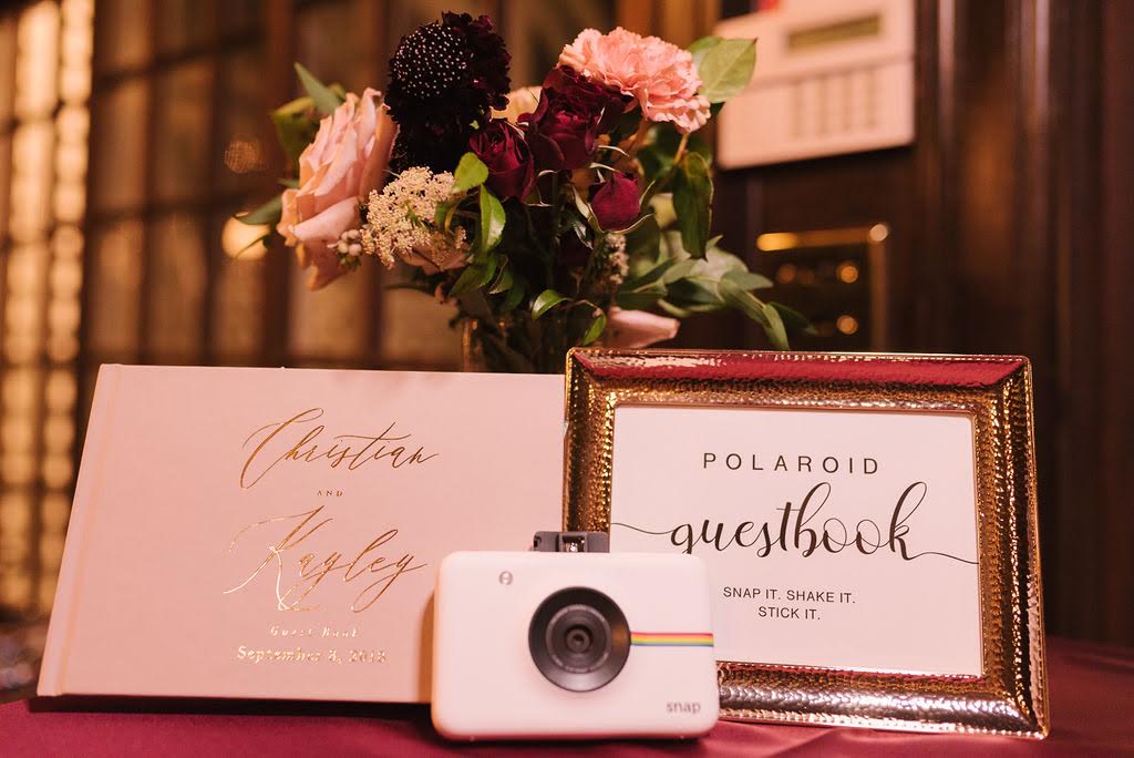 Guests enjoyed snapping a candid pic and sharing a thoughtful message with the bride and groom.
