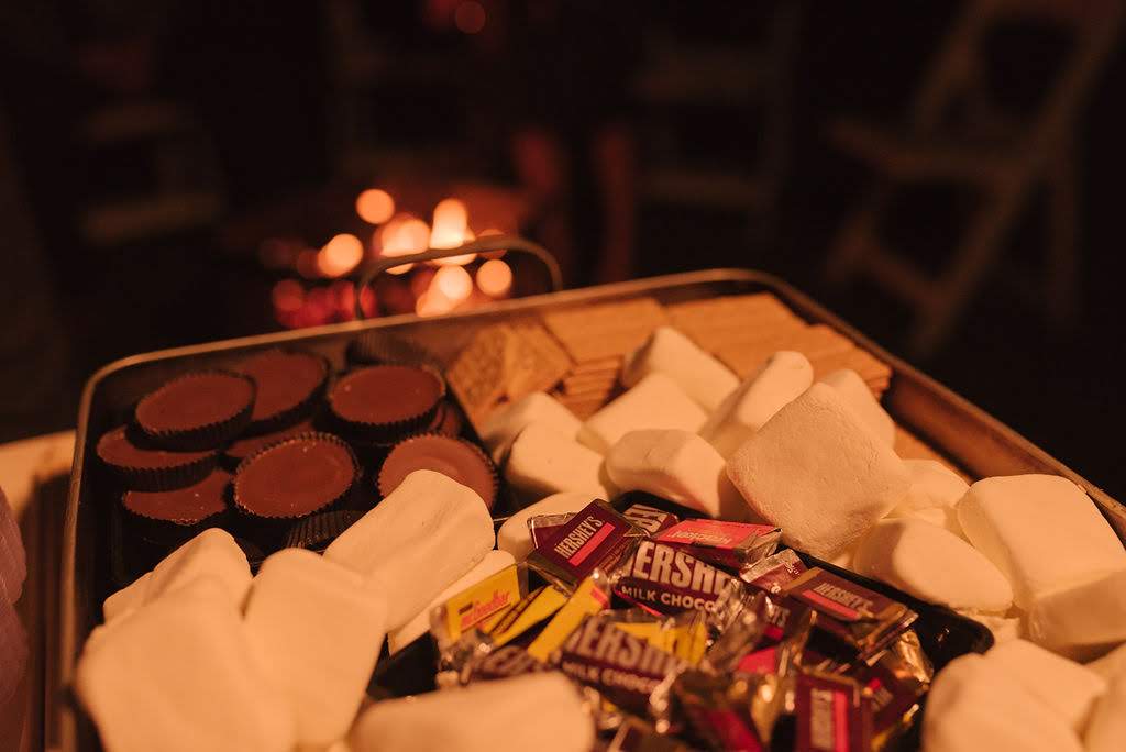 A sweet ending to the night with a s’mores bar for guests to enjoy!