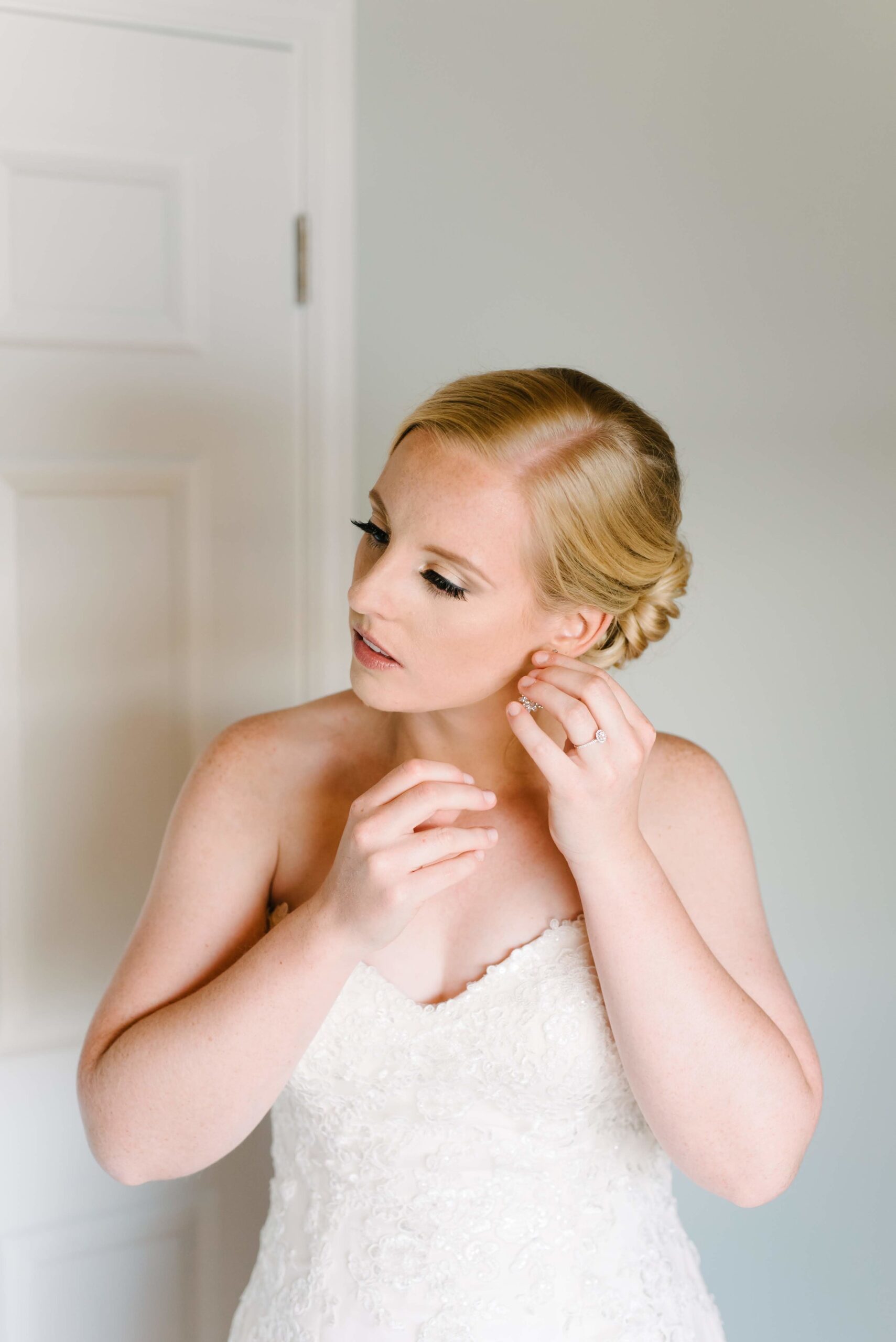 Our stunning bride had such an classic and natural look for her day courtesy of Alissa Walker Makeup and Vesper Hair Studio.