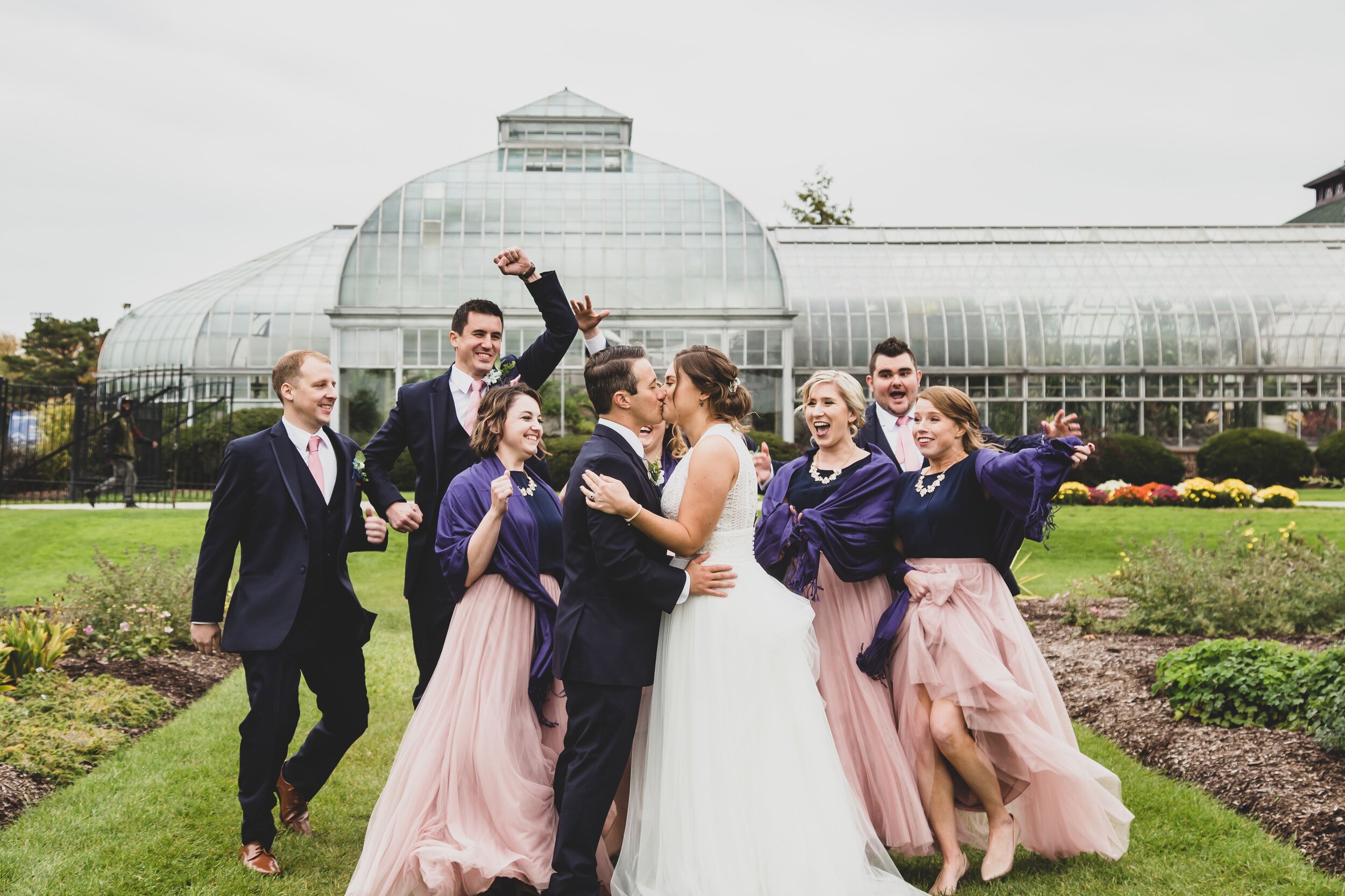 This bridal party had so much fun and were so supportive of Alyssa and Rob.