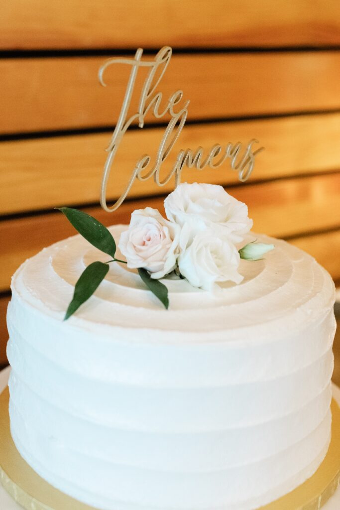 Couple's wedding cake, Grand Rapids weddings, West Michigan weddings, West Michigan wedding planner, Grand Rapids wedding planner, Pineapple Punch Events, Bissell Tree House weddings