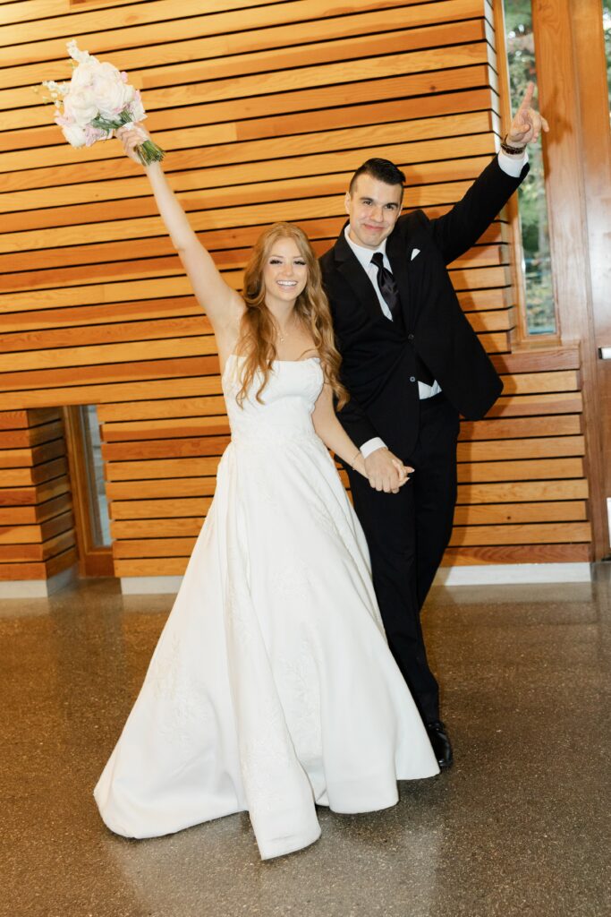 Couple's reception introduction, Grand Rapids weddings, West Michigan weddings, West Michigan wedding planner, Grand Rapids wedding planner, Pineapple Punch Events, Bissell Tree House weddings